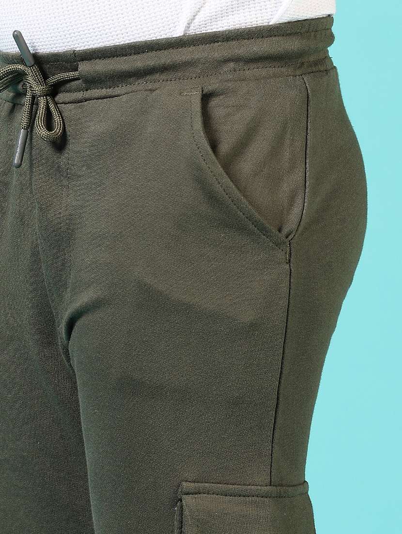 boys solid mid rise cargo - 21691422 -  Standard Image - 5