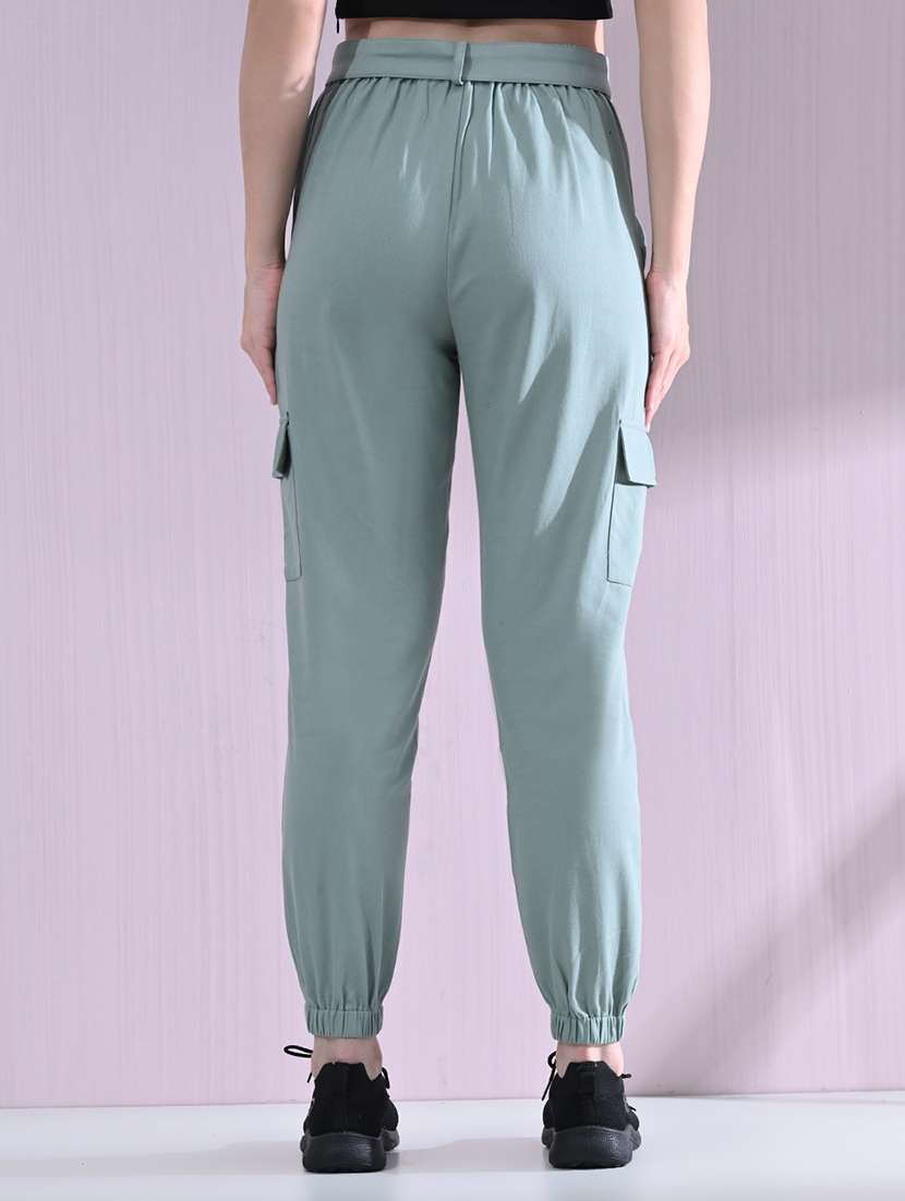 women high rise solid cargo - 21691693 -  Standard Image - 3