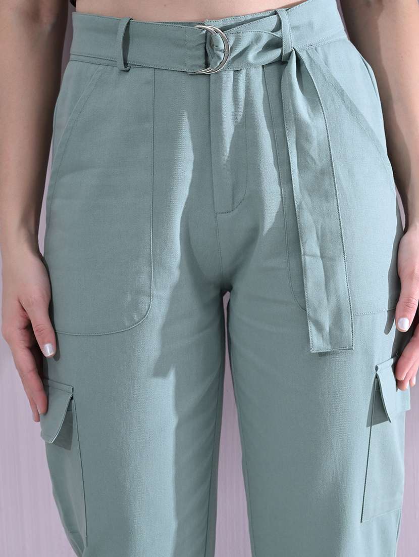 women high rise solid cargo - 21691693 -  Standard Image - 5