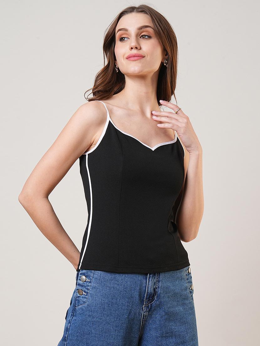 women sweetheart neck solid regular top - 21691716 - Zoom Image - 0