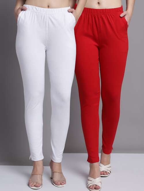 women pack of 2 solid leggings - 21691742 -  Standard Image - 0