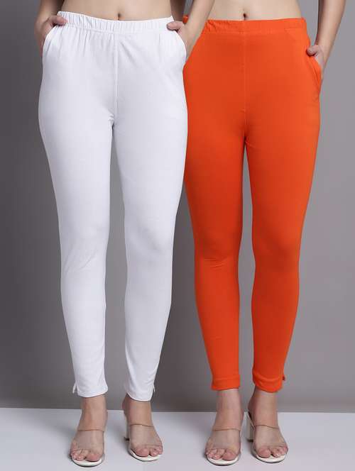 women pack of 2 solid leggings - 21691746 -  Standard Image - 0