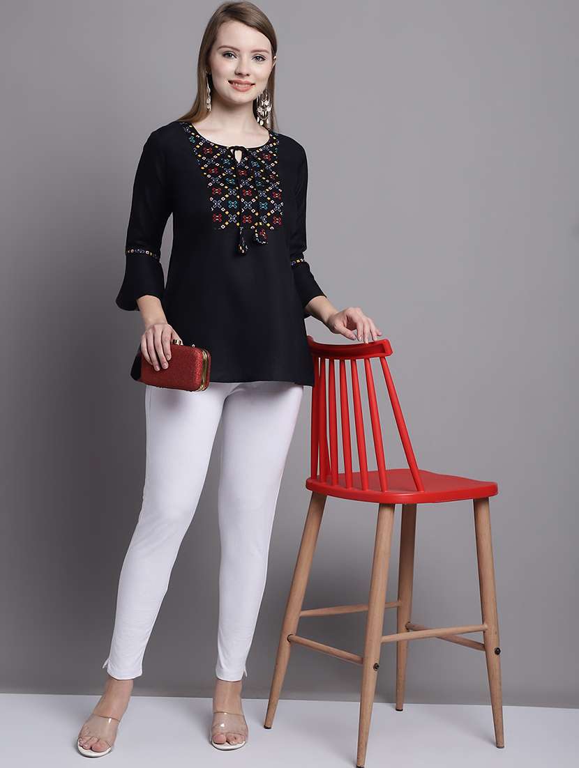 women pack of 2 solid leggings - 21691747 -  Standard Image - 5