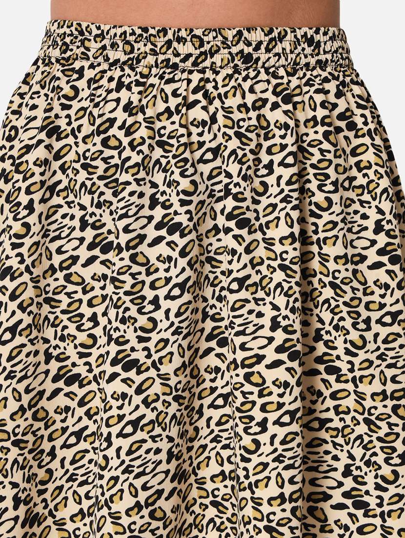 women printed high rise flared skirt - 21691795 -  Standard Image - 5