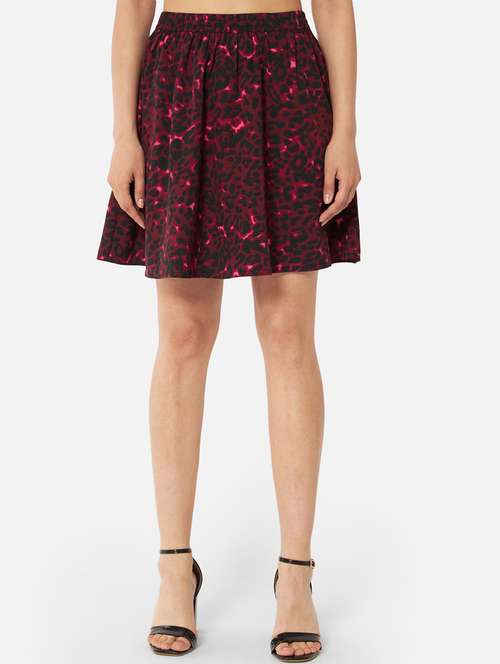 women printed high rise flared skirt - 21691801 -  Standard Image - 0