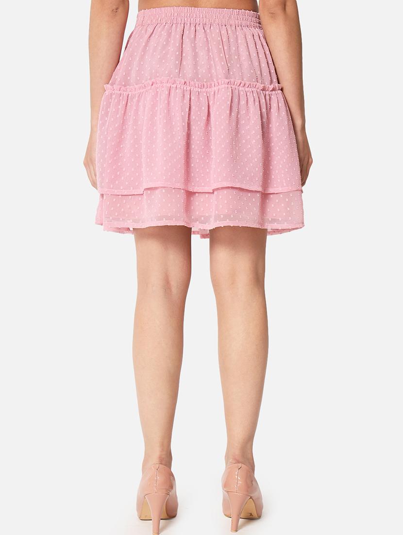 women self designed high rise layered skirt - 21691802 - Standard Image - 3