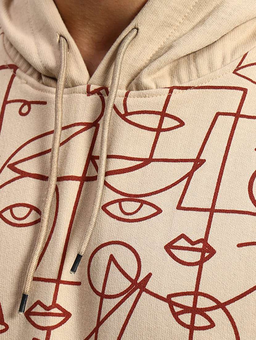 men long sleeves front print sweatshirt - 21692050 -  Standard Image - 3