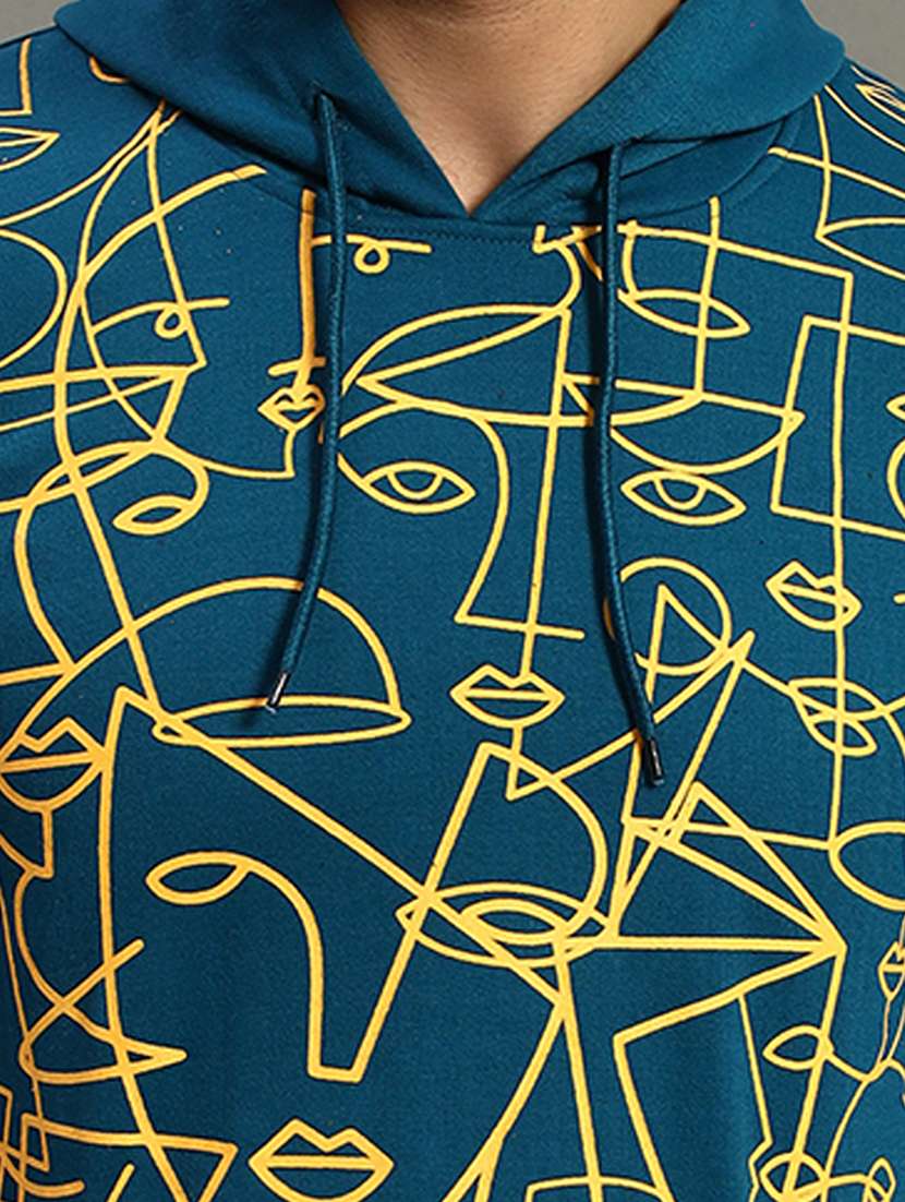 men long sleeves front print sweatshirt - 21692051 -  Standard Image - 3