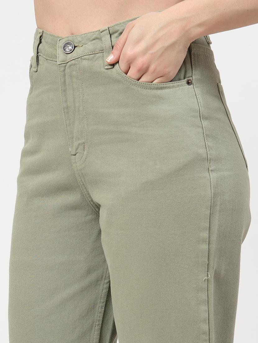 women mid rise straight fit plain jeans - 21692085 - Standard Image - 5