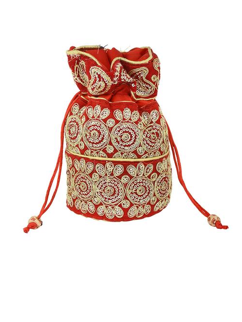women red embroidered potli - 21692093 - Standard Image - 0