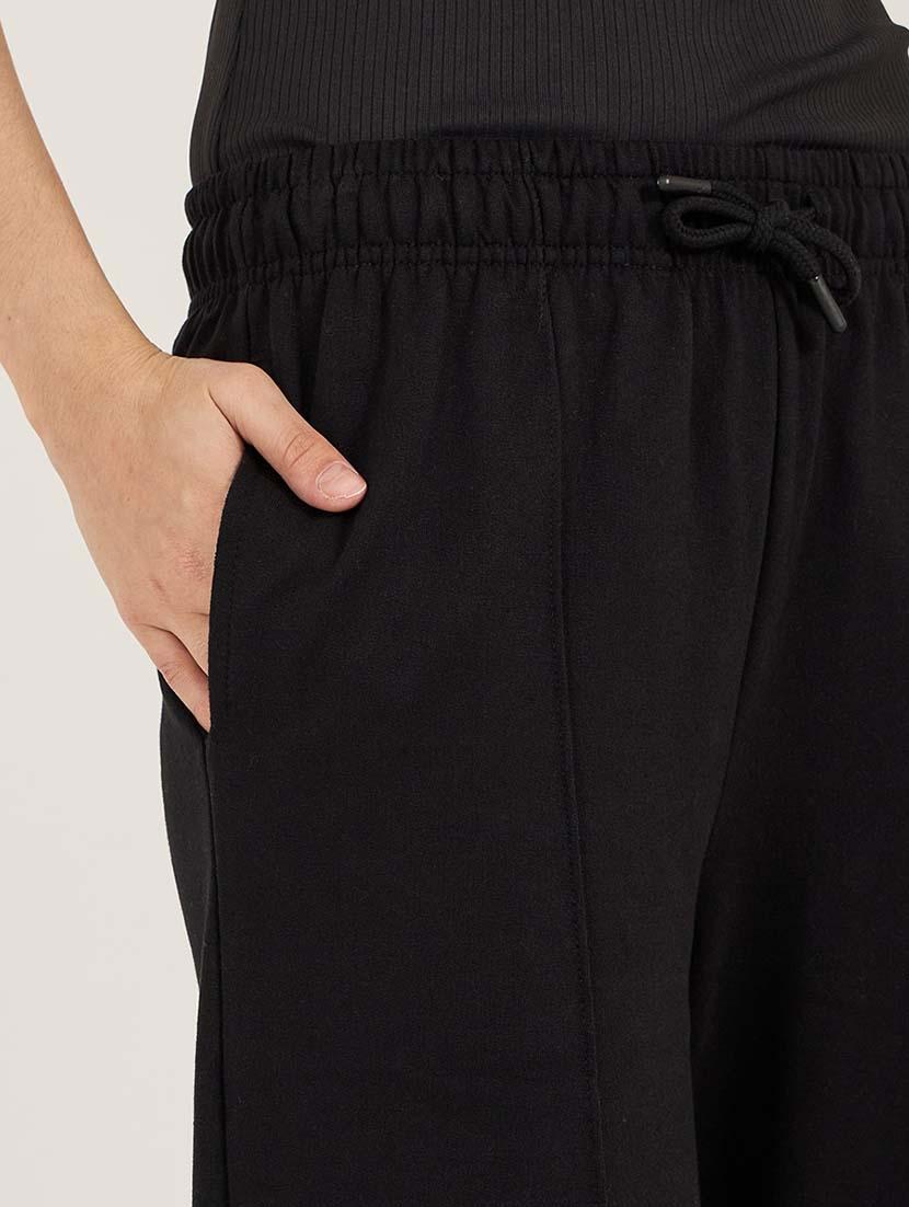 women solid mid rise wide leg trouser - 21692585 - Standard Image - 3