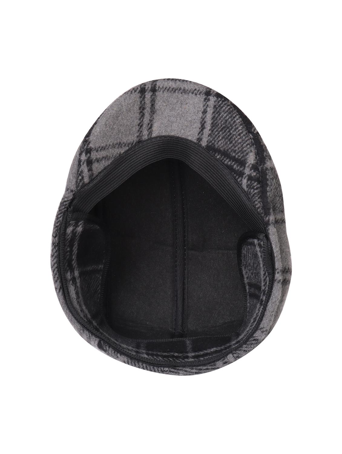 men grey checkered golf cap - 21692657 - Standard Image - 3