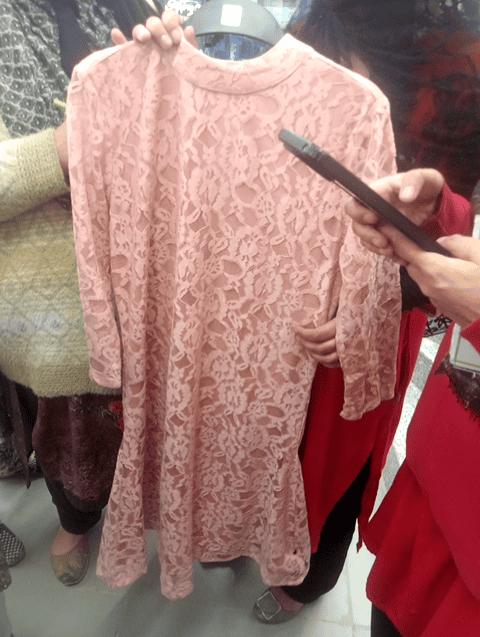 dusty pink polyester dress - 21692691 - Standard Image - 0