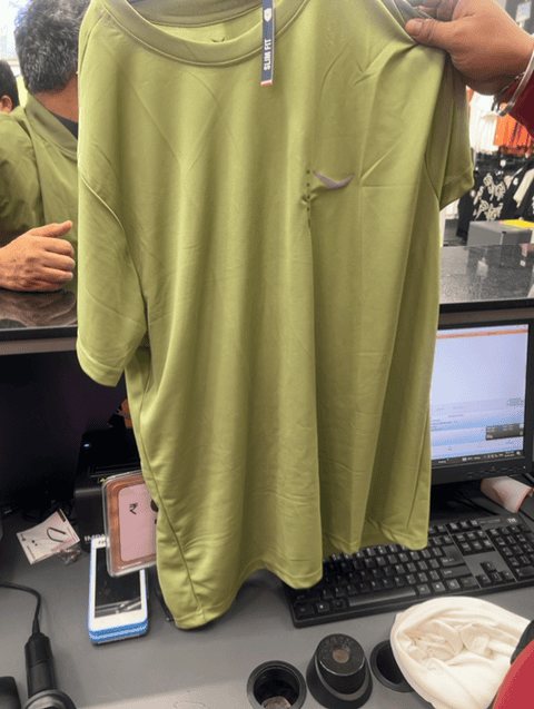 green polyester tshirt - 21692750 -  Standard Image - 0