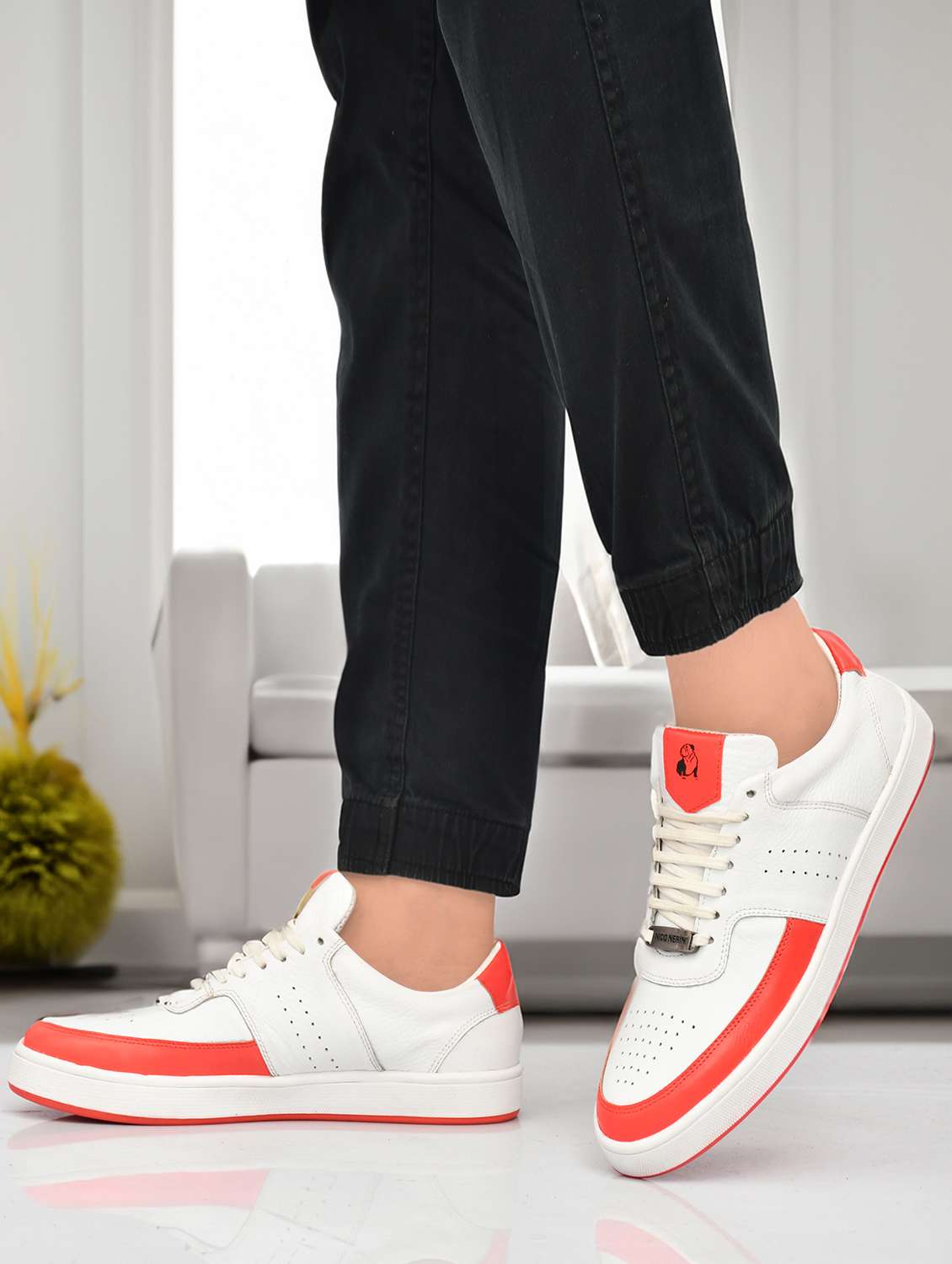 men lace up sneakers - 21693213 -  Standard Image - 5