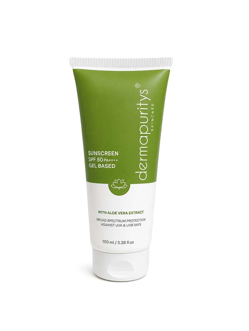 derma puritys sunscreen spf 50 gel based with aloe vera extract - 21693215 -  Standard Image - 3