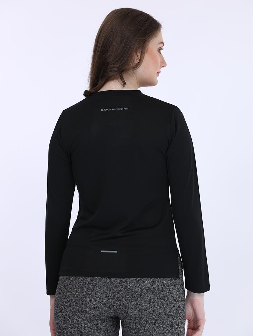 women round neck long sleeve t-shirt - 21693610 - Standard Image - 3