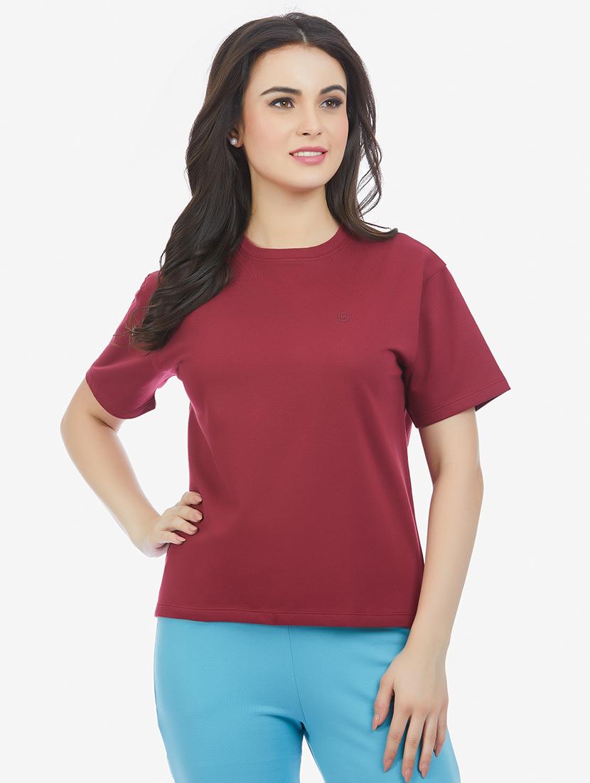women round neck short sleeve t-shirt - 21693619 -  Zoom Image - 0