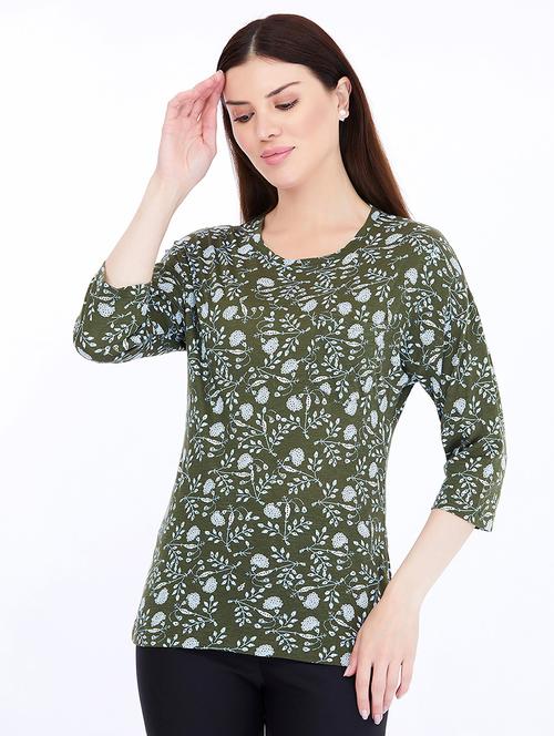 green cotton regular tshirt - 21693621 -  Standard Image - 0