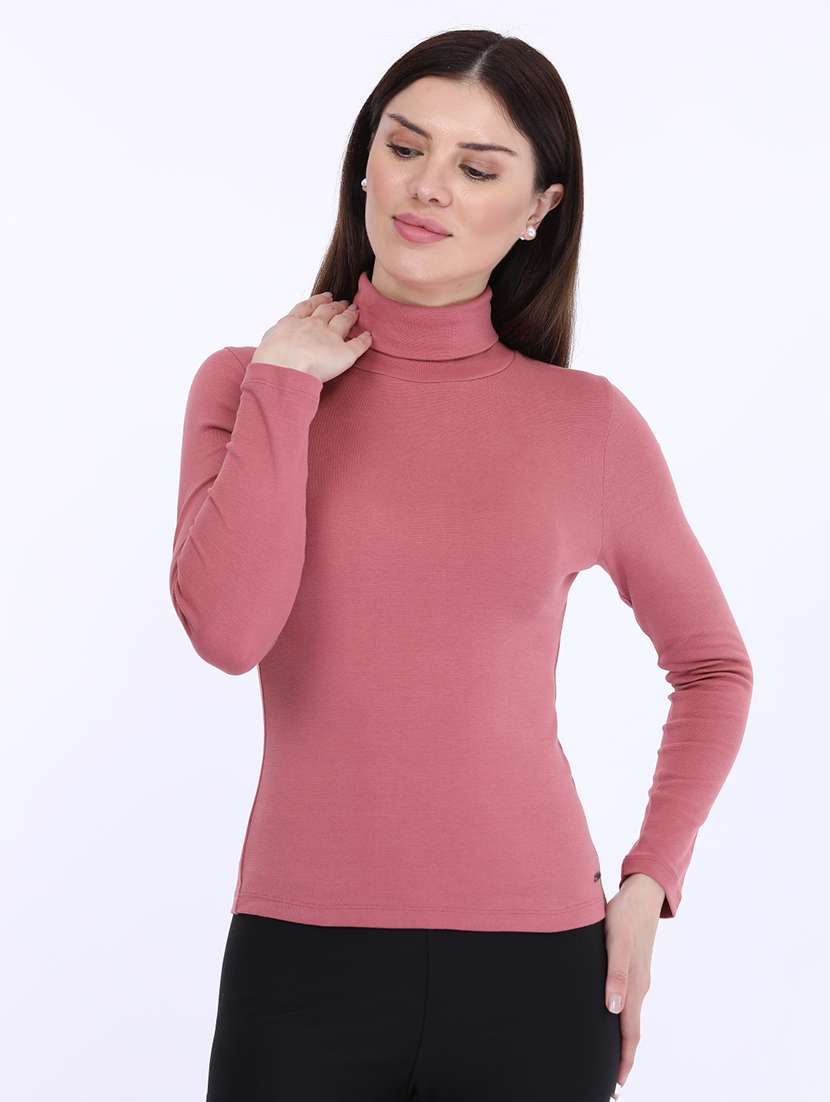women solid long sleeve t-shirt