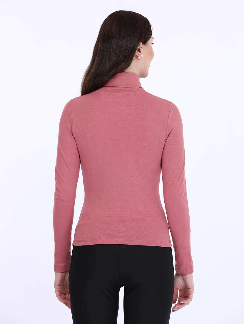 women solid long sleeve t-shirt - 21693625 -  Standard Image - 3