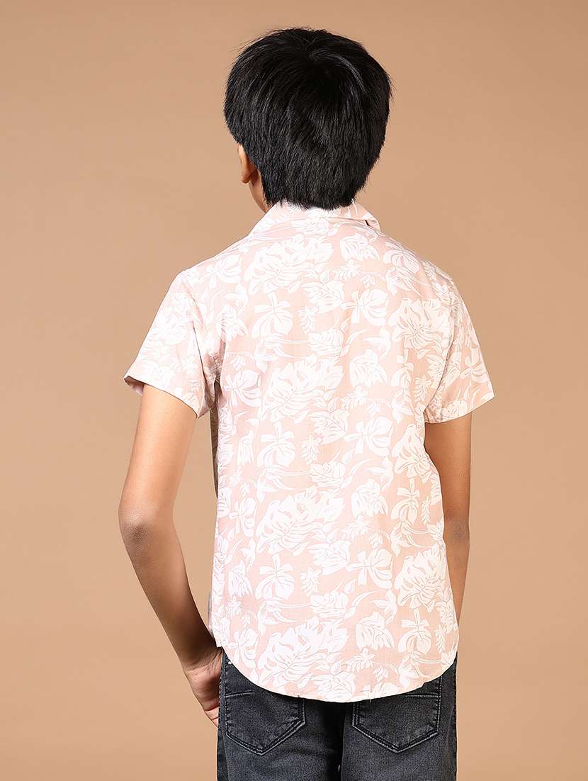 boys cuban collared short sleeves shirt - 21694265 -  Standard Image - 3