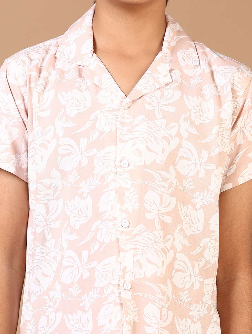 boys cuban collared short sleeves shirt - 21694265 -  Standard Image - 5