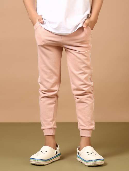 boys peach side taped mid rise jogger - 21694333 -  Standard Image - 0