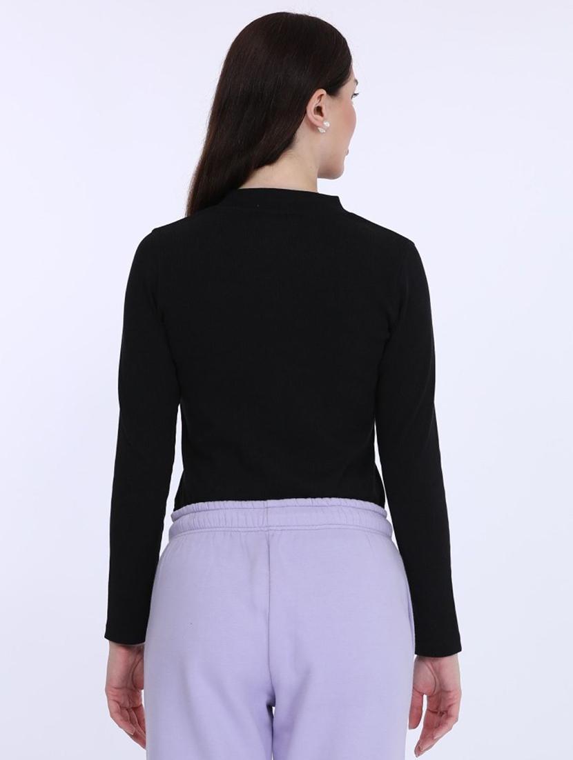 women solid long sleeve sweatshirt - 21694724 - Standard Image - 3
