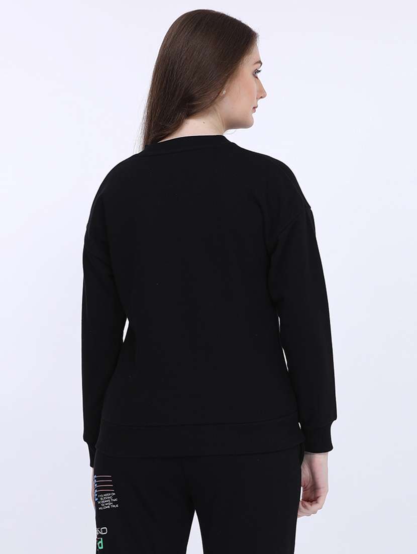 women placement print long sleeve sweatshirt - 21694725 - Standard Image - 3