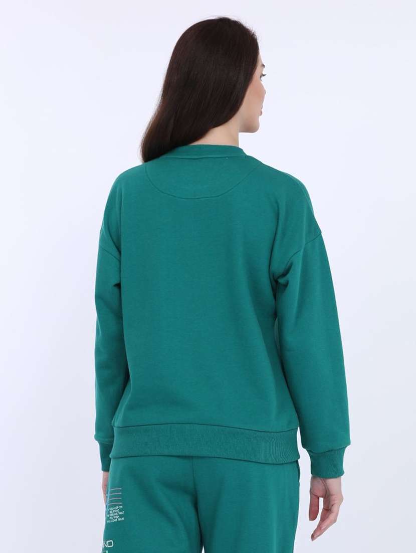 women placement print long sleeve sweatshirt - 21694726 - Standard Image - 3