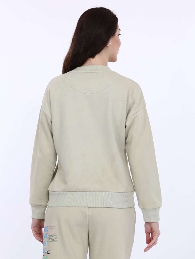 women placement print long sleeve sweatshirt - 21694727 - Standard Image - 3