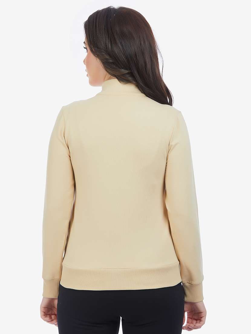 women solid long sleeve sweatshirt - 21694732 -  Standard Image - 3