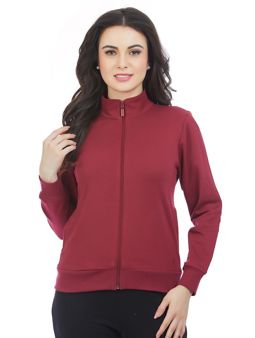 women solid long sleeve sweatshirt - 21694733 -  Zoom Image - 0