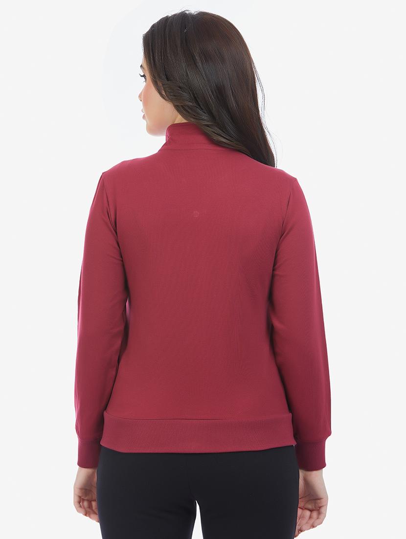 women solid long sleeve sweatshirt - 21694733 - Standard Image - 3