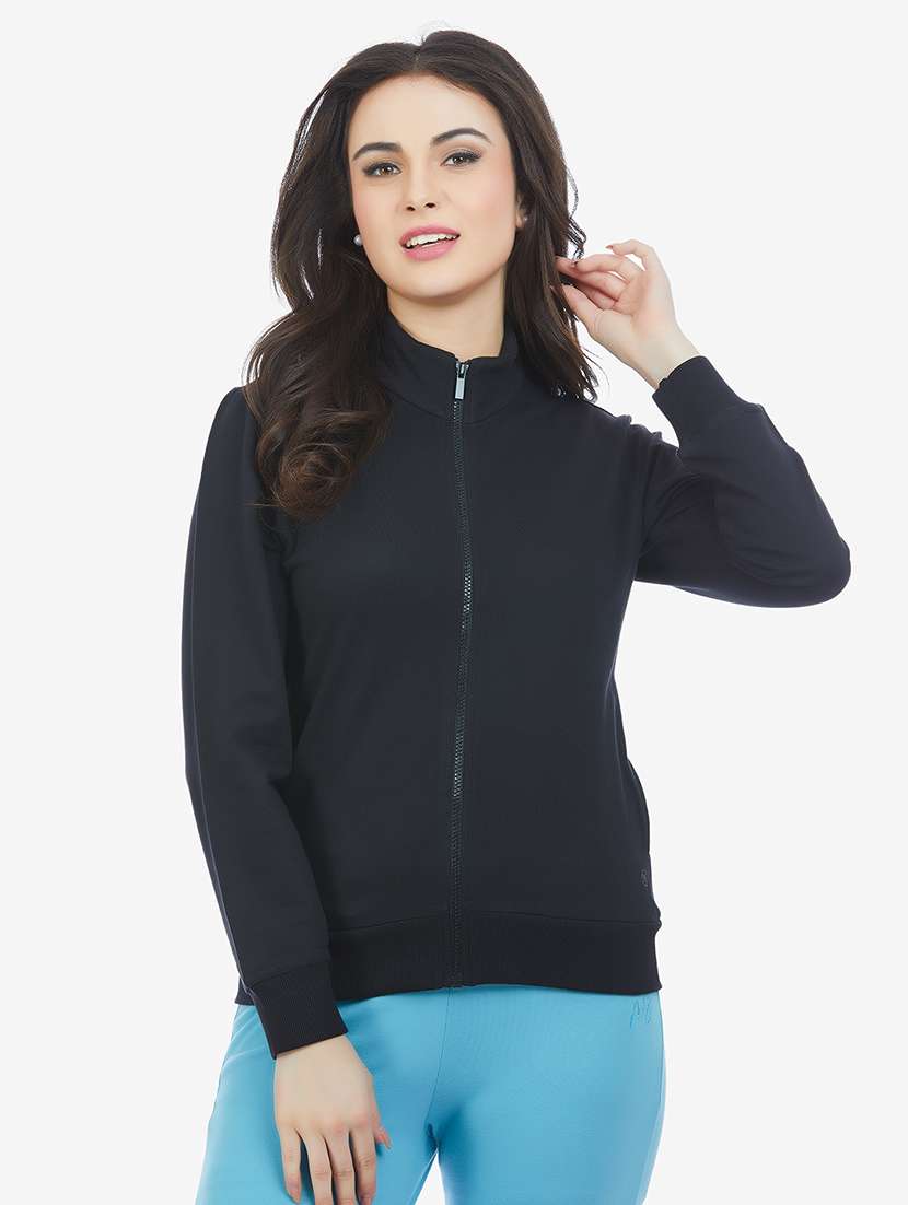 women solid long sleeve sweatshirt