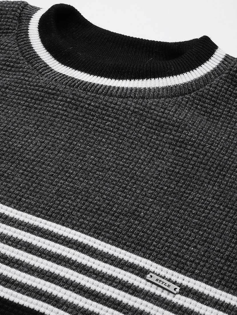 men crew neck striped pullover - 21694834 -  Standard Image - 5