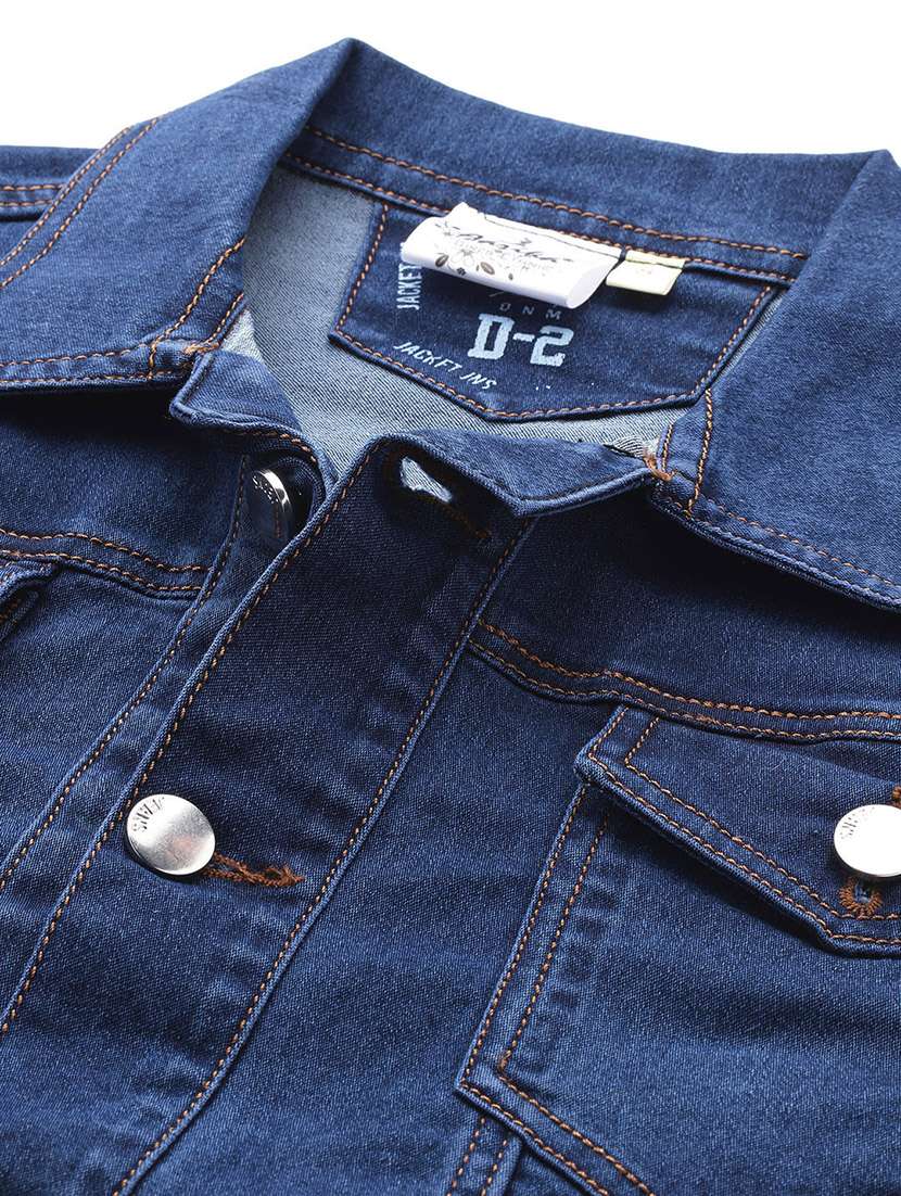 women long sleeves solid denim jacket - 21695000 - Standard Image - 5