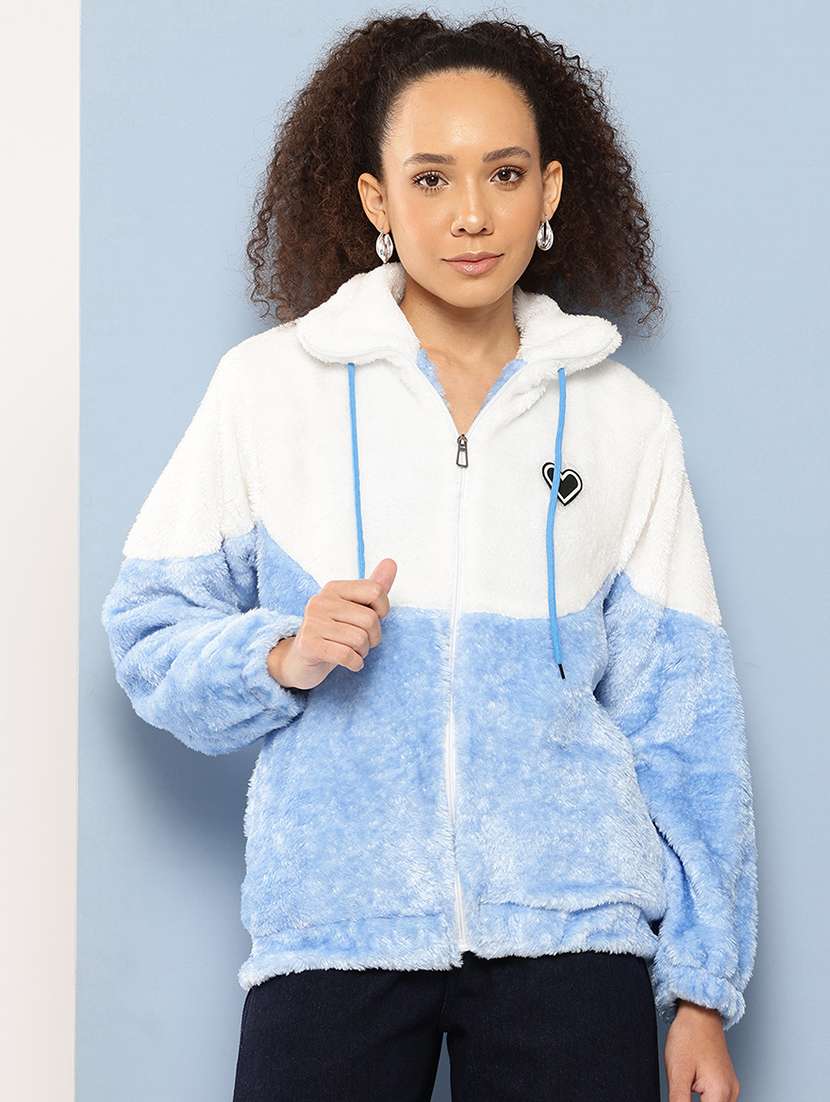 women long sleeves ombre fur regular jacket - 21695002 - Zoom Image - 0