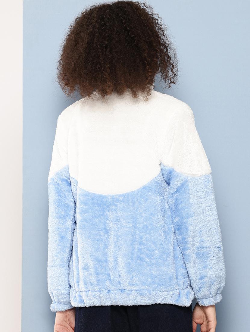 women long sleeves ombre fur regular jacket - 21695002 - Standard Image - 3