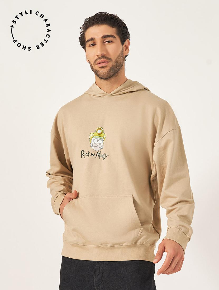 men long sleeves chest print sweatshirt - 21695068 - Zoom Image - 0
