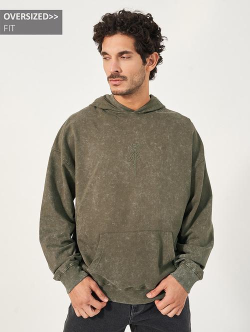men long sleeves acid washed sweatshirt - 21695069 - Standard Image - 0