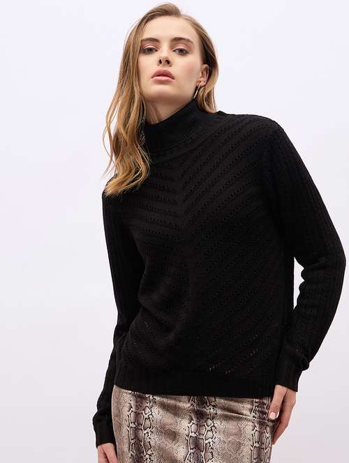 women acrylic long sleeve pullover - 21695357 -  Standard Image - 0