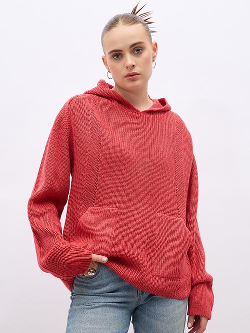 women acrylic long sleeve pullover - 21695362 - Standard Image - 0