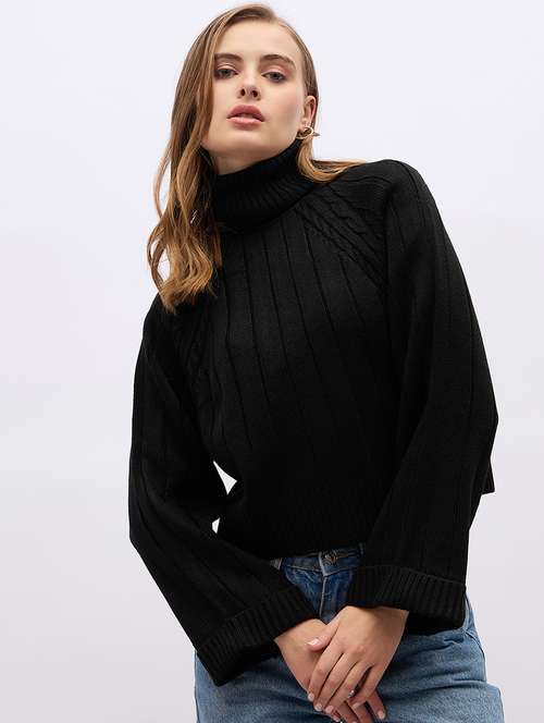 women acrylic long sleeve pullover - 21695373 -  Standard Image - 0