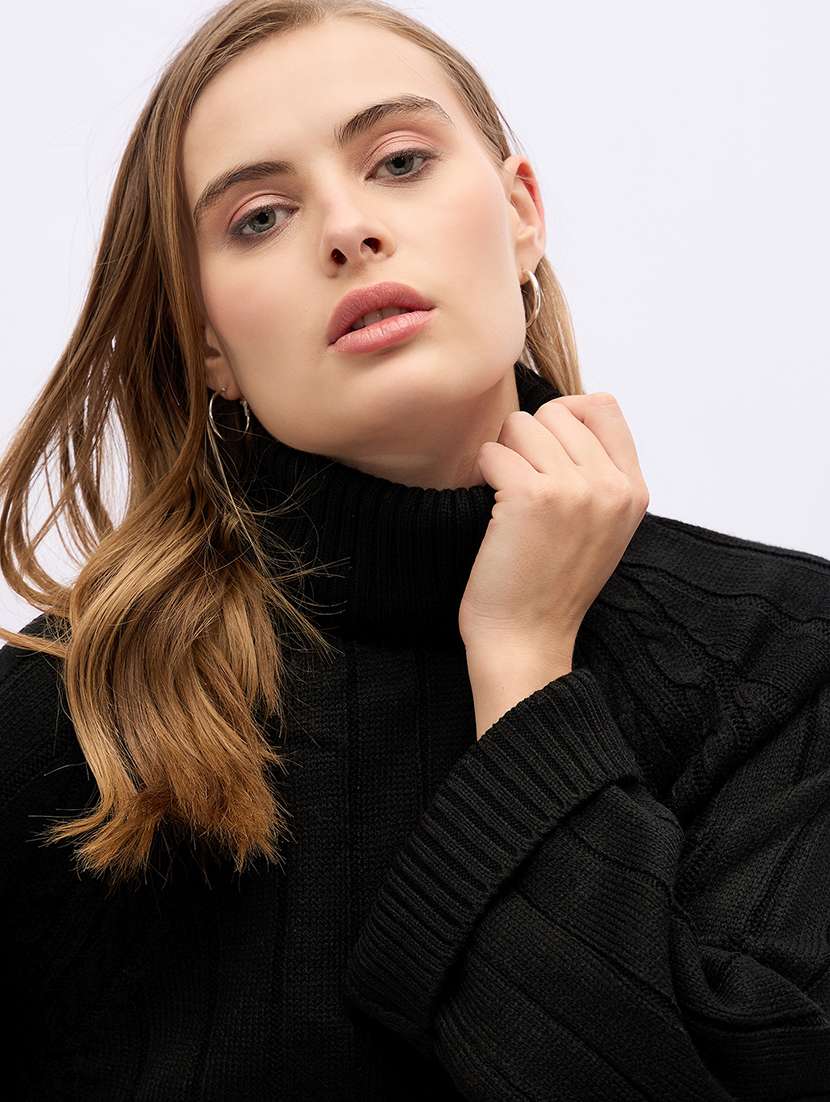 women acrylic long sleeve pullover - 21695373 -  Standard Image - 5