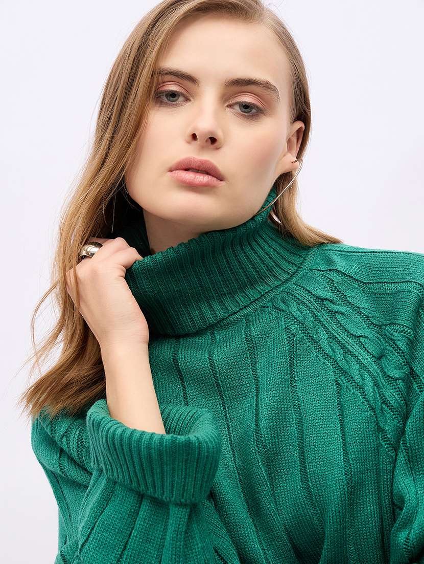 women acrylic long sleeve pullover - 21695374 -  Standard Image - 5