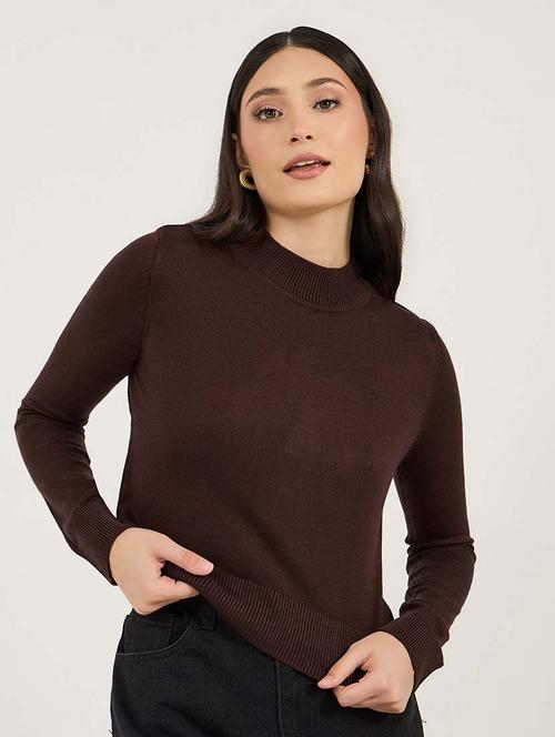 women acrylic long sleeve pullover - 21695381 -  Standard Image - 0