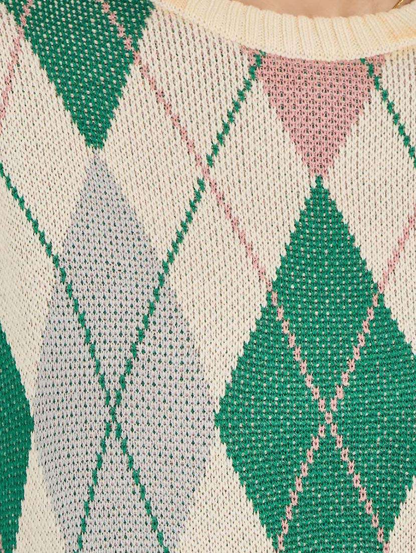 women acrylic long sleeve pullover - 21695386 -  Standard Image - 3