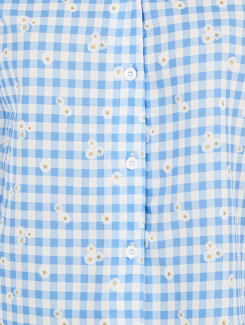 women checkered collared long sleeves shirt - 21695417 - Standard Image - 3